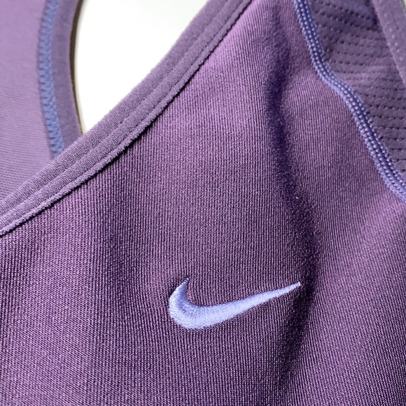 Nike women's purple athletic high support tank top - Picture 4 of 6